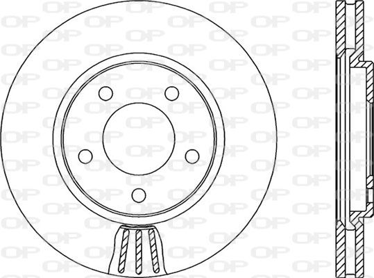 OPEN PARTS Тормозной диск BDA2130.20